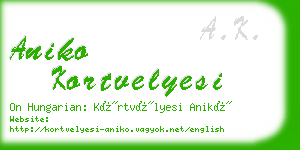 aniko kortvelyesi business card